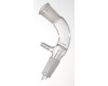 Bent 105&#176; Distillation Adapter with Vacuum Take-Off and Inner Hose Connection