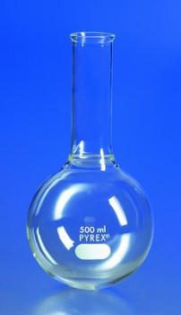 Corning® Pyrex® Round-Bottom Boiling Flasks with Tooled Mouth