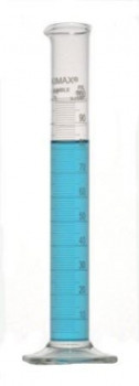 Kimax® Educational-Grade Cylinder with Single White Metric Scale