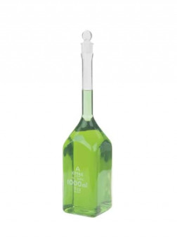 Kimax® Square Volumetric Flasks with ST Stopper, Class A