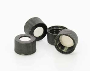 DWK Life Sciences (Kimble) Polypropylene Screw Thread Caps with Bonded White PTFE Septa