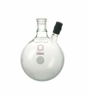 Distilling Flasks with ST Center Neck and Side ST Tubulation