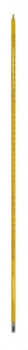 Mercury Partial Immersion Thermometer with Yellow Back, 76mm