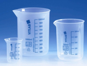 VITLAB® Plastic Griffin Beakers, a Krackeler Value Brand
